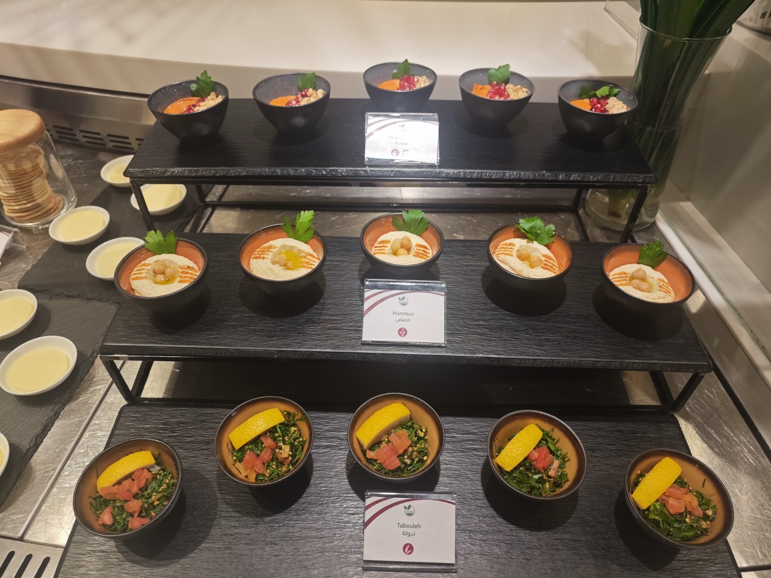 冷たい軽食のコーナー