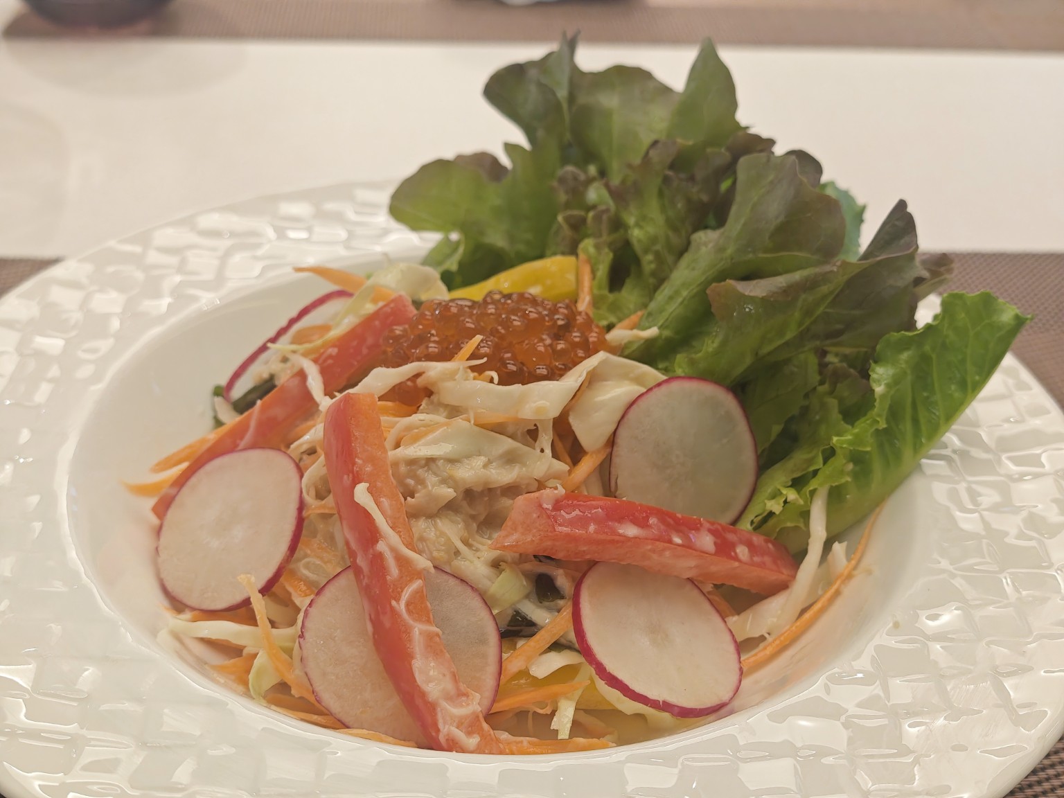 Japanese kani salad