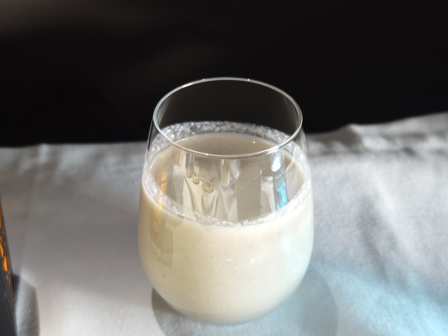 Banana and almond milk smoothie