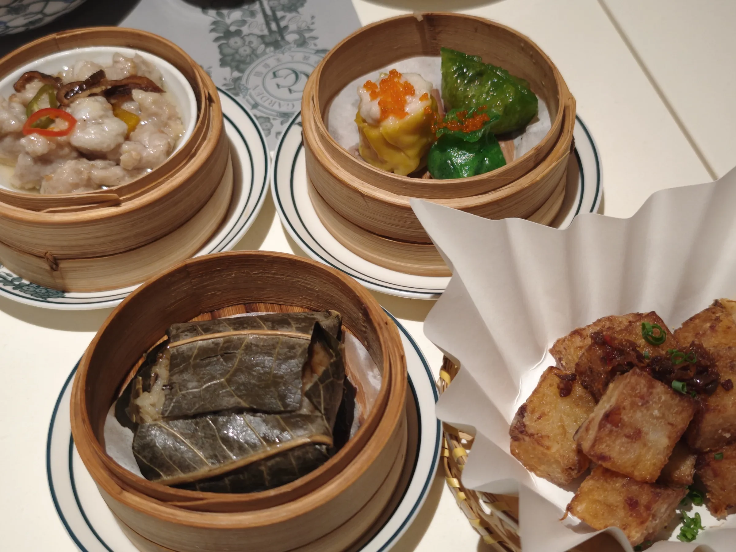Chelsea Gardenの朝食。点心を中心に選んだセット