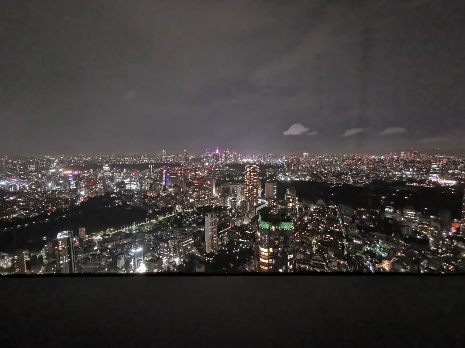 Carlton Suiteからの夜景。