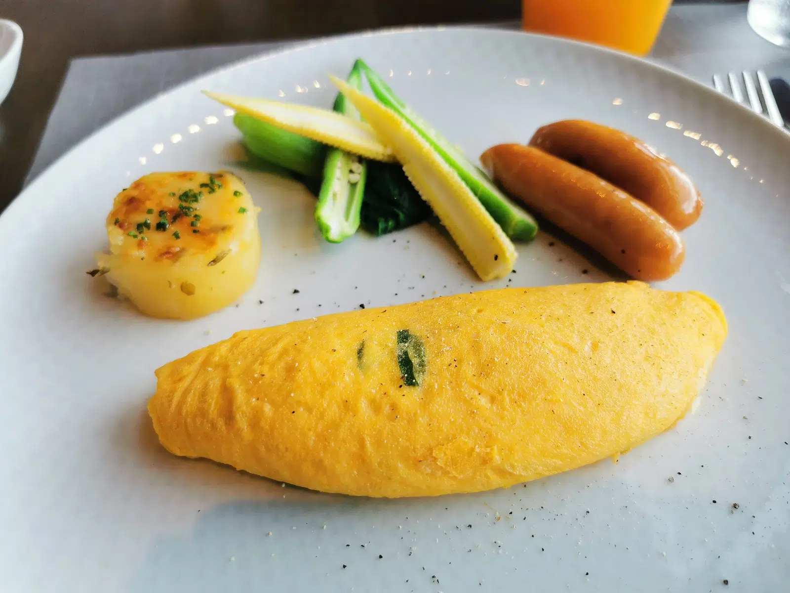 朝食の卵料理の一例。