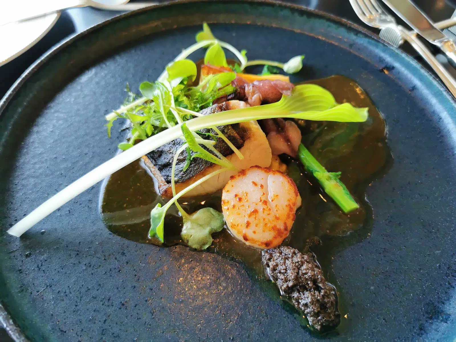 館内Diningでの料理の一例。